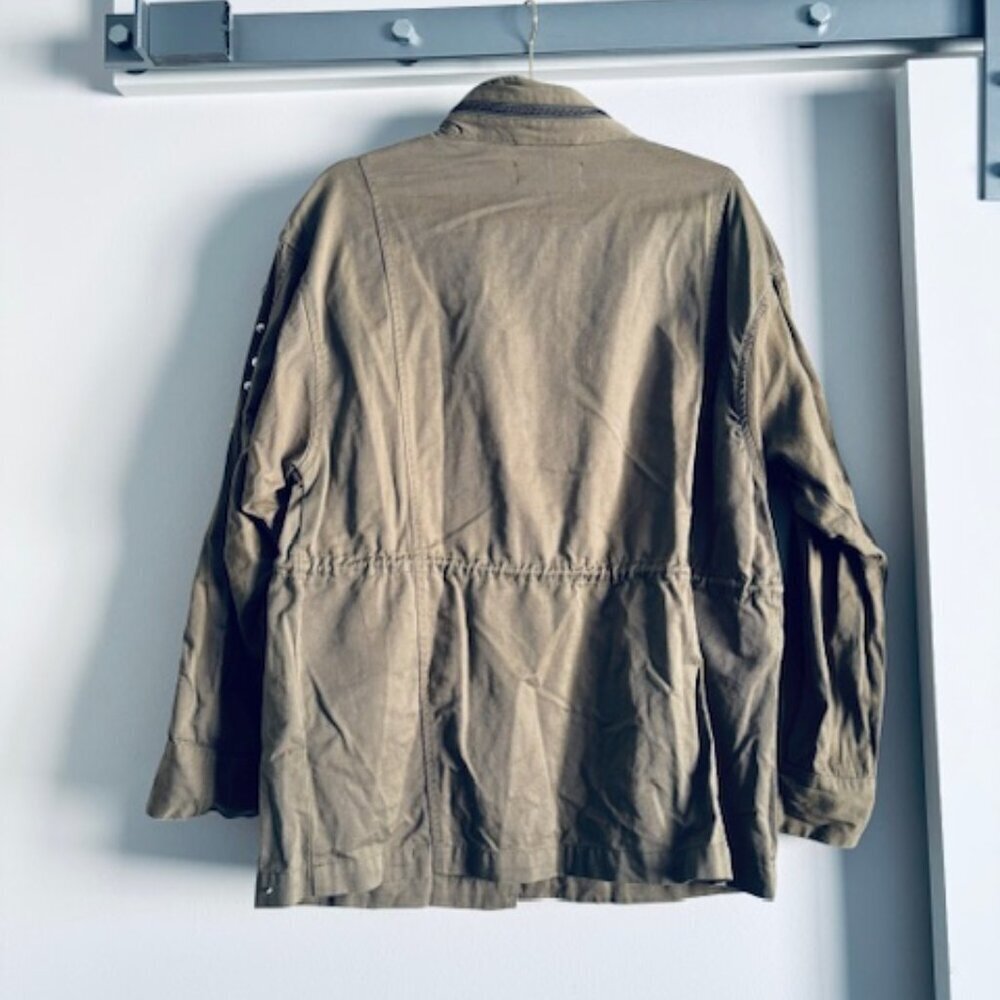 CoffeeShop Utility Jacket Army Green - Picture 2 of 6